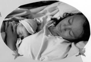 Bonding with Sydney Rose about 2 seconds after she was born.