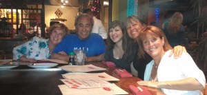 Mother's Day dinner with Nancy, Dad, Syd Rose, me, and Staci Brown