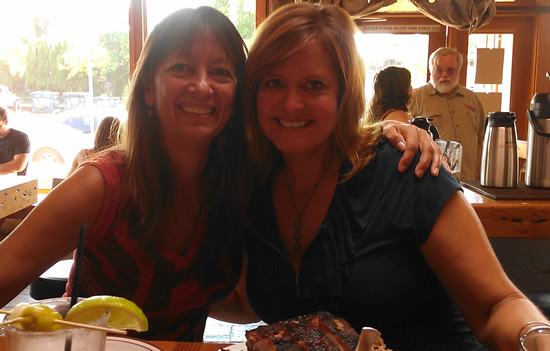 Pam and Maggie