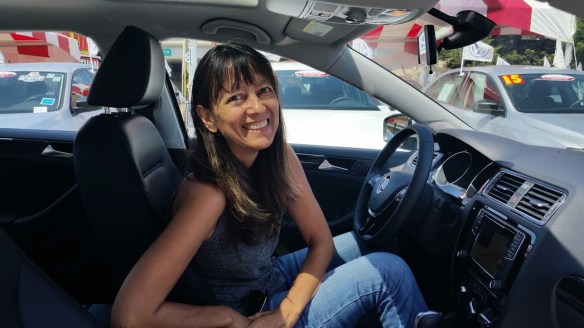 Pam's new car