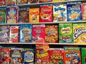 cereal boxes