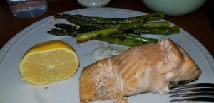 Salmon dinner